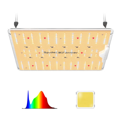 2025 Newest Version Spider Farmer SF1000D 100W Full Spectrum LED Plant Lamp 