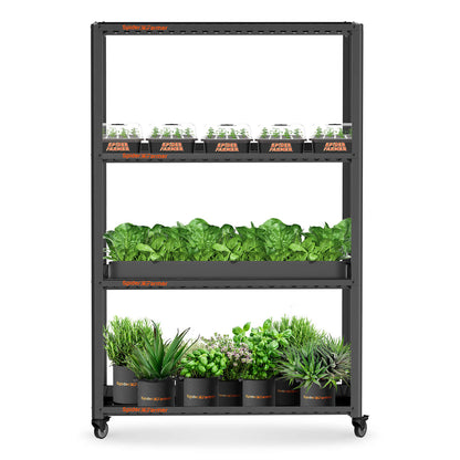 Spider Farmer 3 Tiers Metal Plant Stand with Plant Trays