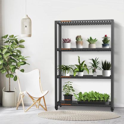 Spider Farmer 3 Tiers Metal Plant Stand with Plant Trays 