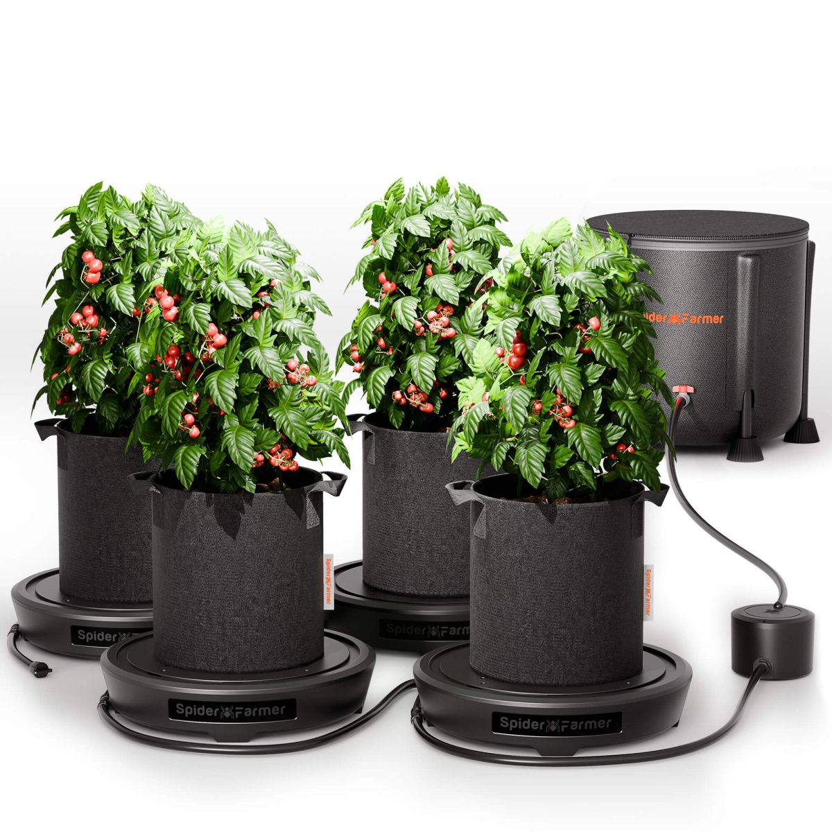 Spider Farmer 4 Pcs Self-watering System Kits For Indoor Grow Tents, Greenhouses 