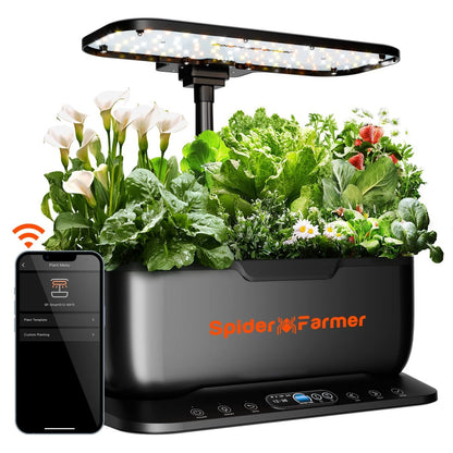 2025 Spider Farmer SmartG12 Hydroponics Growing System Indoor Herb Garden With APP & Wifi Controlled For Gifts, Kitchen, Vegetable