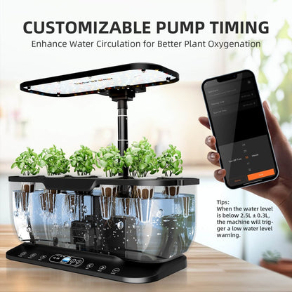 2025 Spider Farmer SmartG12 Hydroponics Growing System Indoor Herb Garden With APP & Wifi Controlled For Gifts, Kitchen, Vegetable