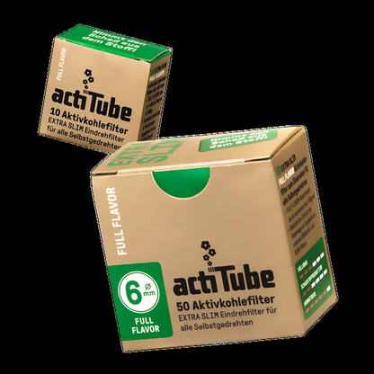 ActiTube Extra Slim 6mm carbon filters, 50 Stk.