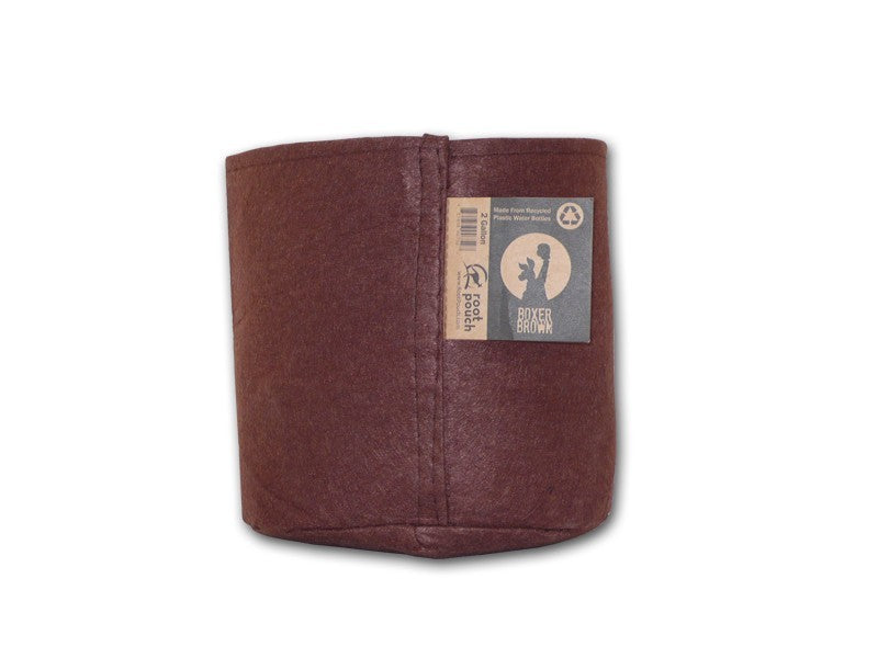 Root Pouch Boxer Brown Textile Flowerpot 21x21 cm - 8 l