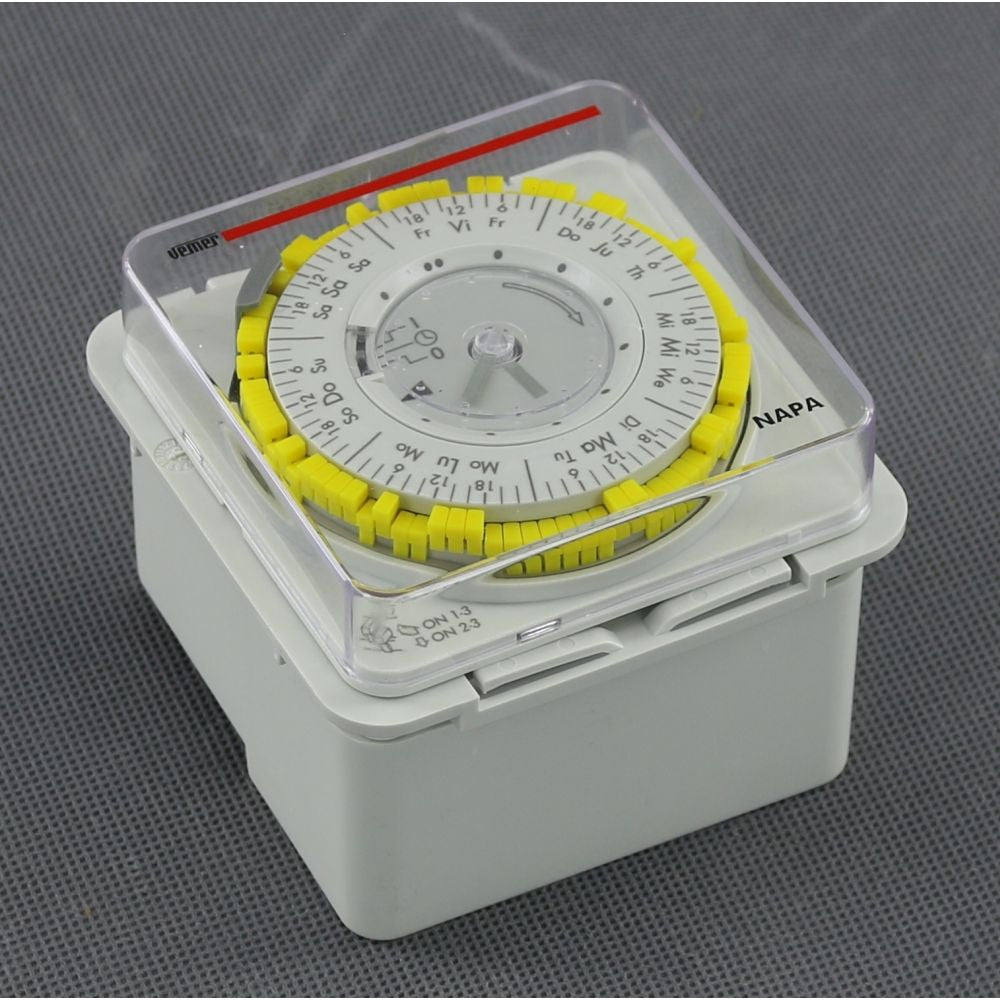 MALAPA EH12 - mechanical weekly time switch (DIN/rail/mounting hole)