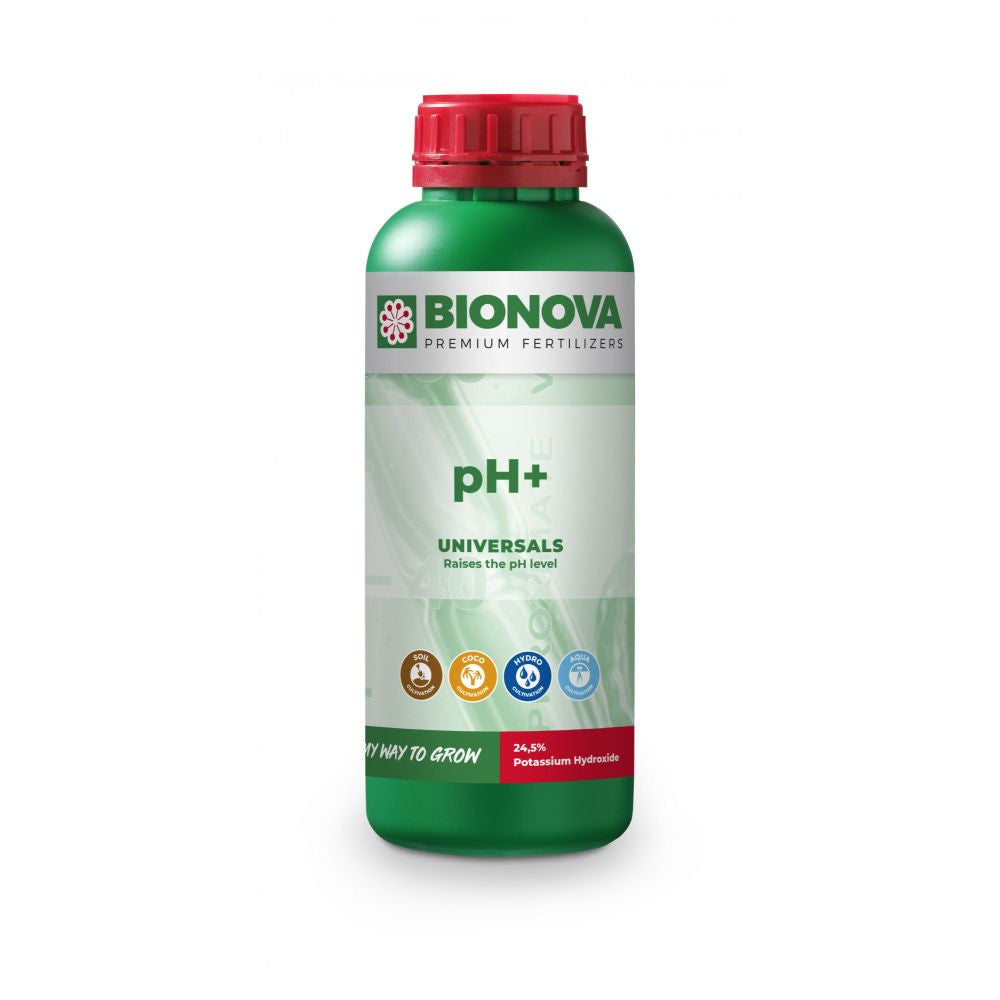 BioNova pH+ (KOH 24.5% potassium hydroxide) 1 l - (mehrsprachiges Etikett inkl. DE)