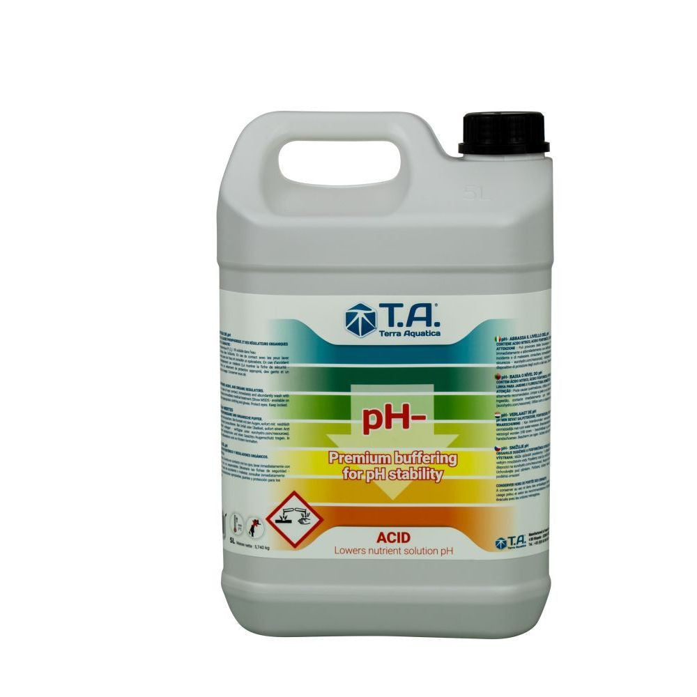 Terra Aquatica pH- Down 5 l - (multilingual label including DE)