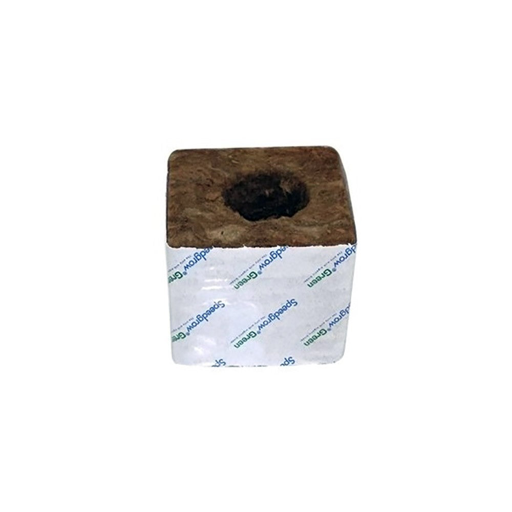 Agra-Wool Starting Block 75x75x65 mm, planting cube with large hole, BOX 224 pcs