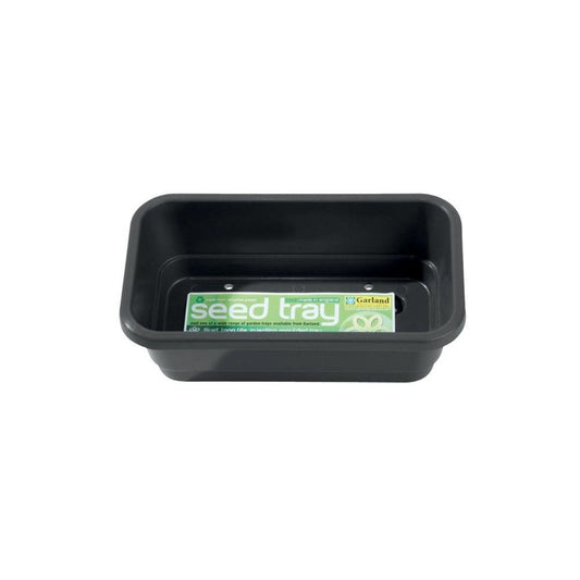 Garland Plastikschale Mini Seed Tray Black mit Drainage 17x10x5 cm