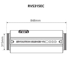 Sistema de aire Revolution Silenced V2 EC Vector Low Power 315 mm, 2224 m3/Std