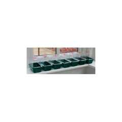 Garland Greenhouse Mini High Dome Propagator Black with drainage, hard plastic, unheated, 17x10x12 cm