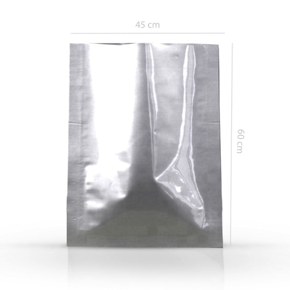 Qnubu Aluminum Foil Bag Sealable Silver 450x600 mm