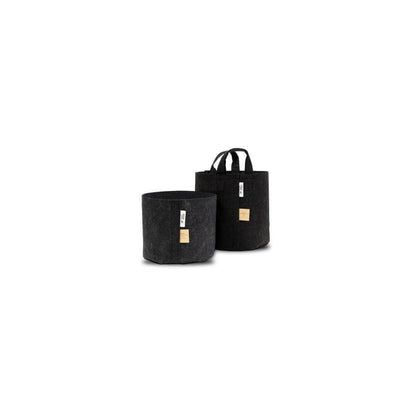 Root Pouch Black Textil Blumentopf 15x19 cm - 3.8 l