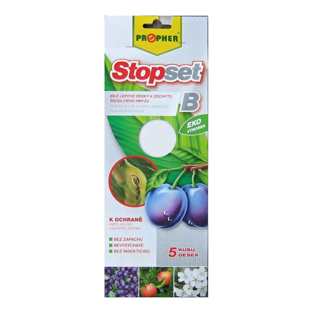 White Adhesive Plates Stopset 25x10 cm - 5 pieces