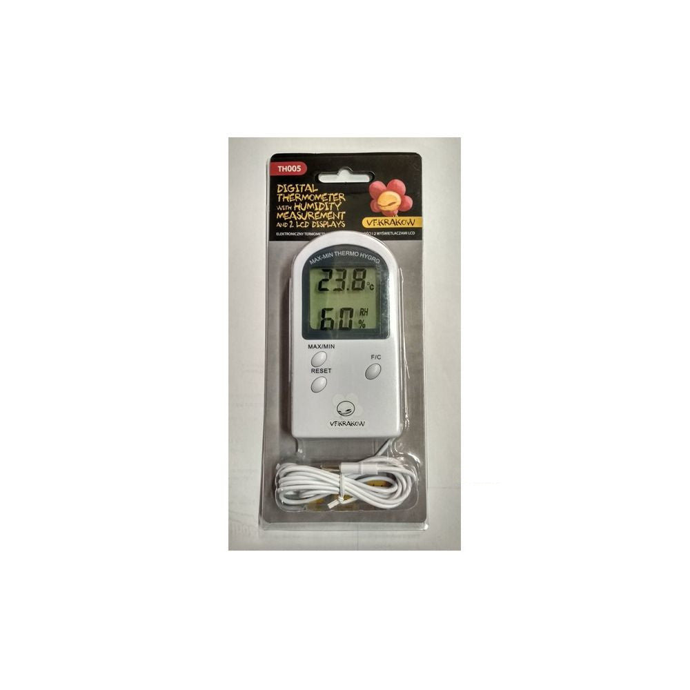 VF TH005 Digital Thermometer and Hygrometer with Probe
