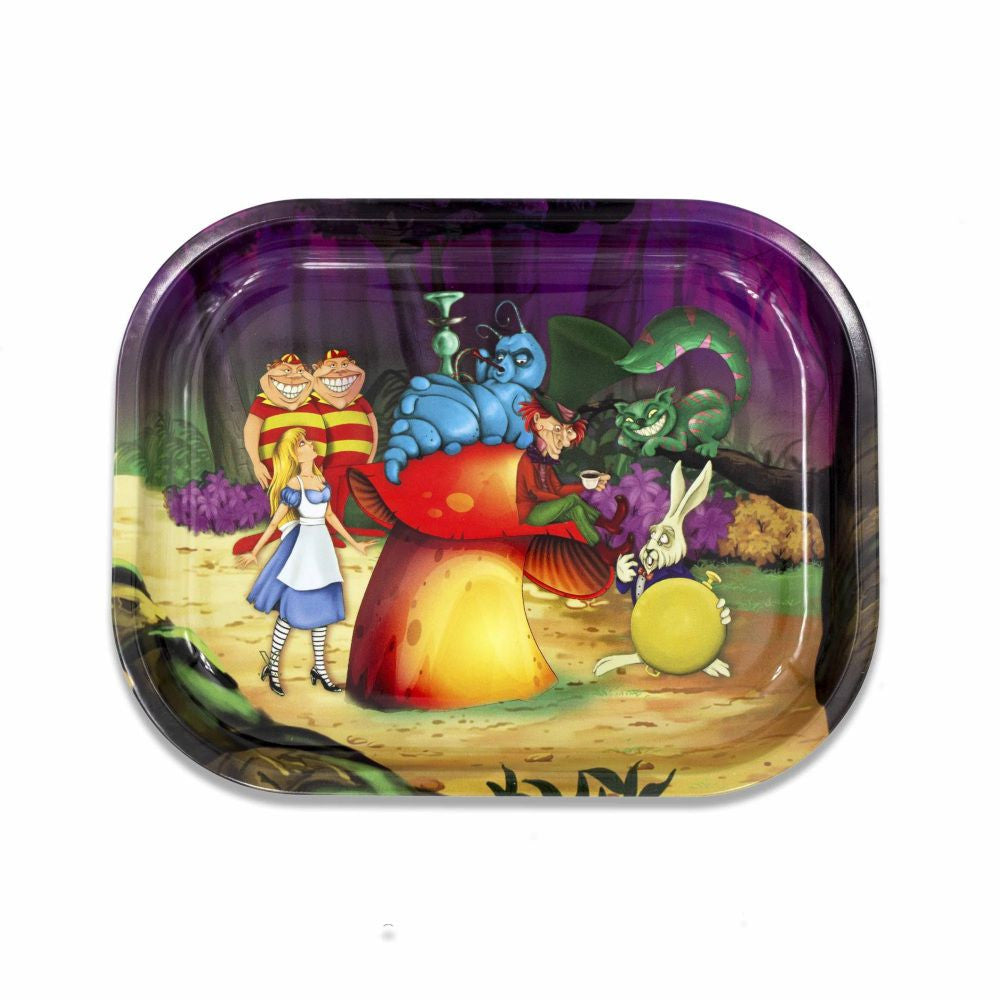 Metal rolling tray V-Syndicate Alice Forest 180x140 mm