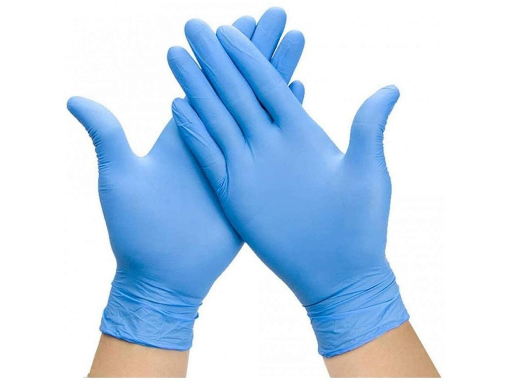 Nitrile gloves blue M, pack of 100