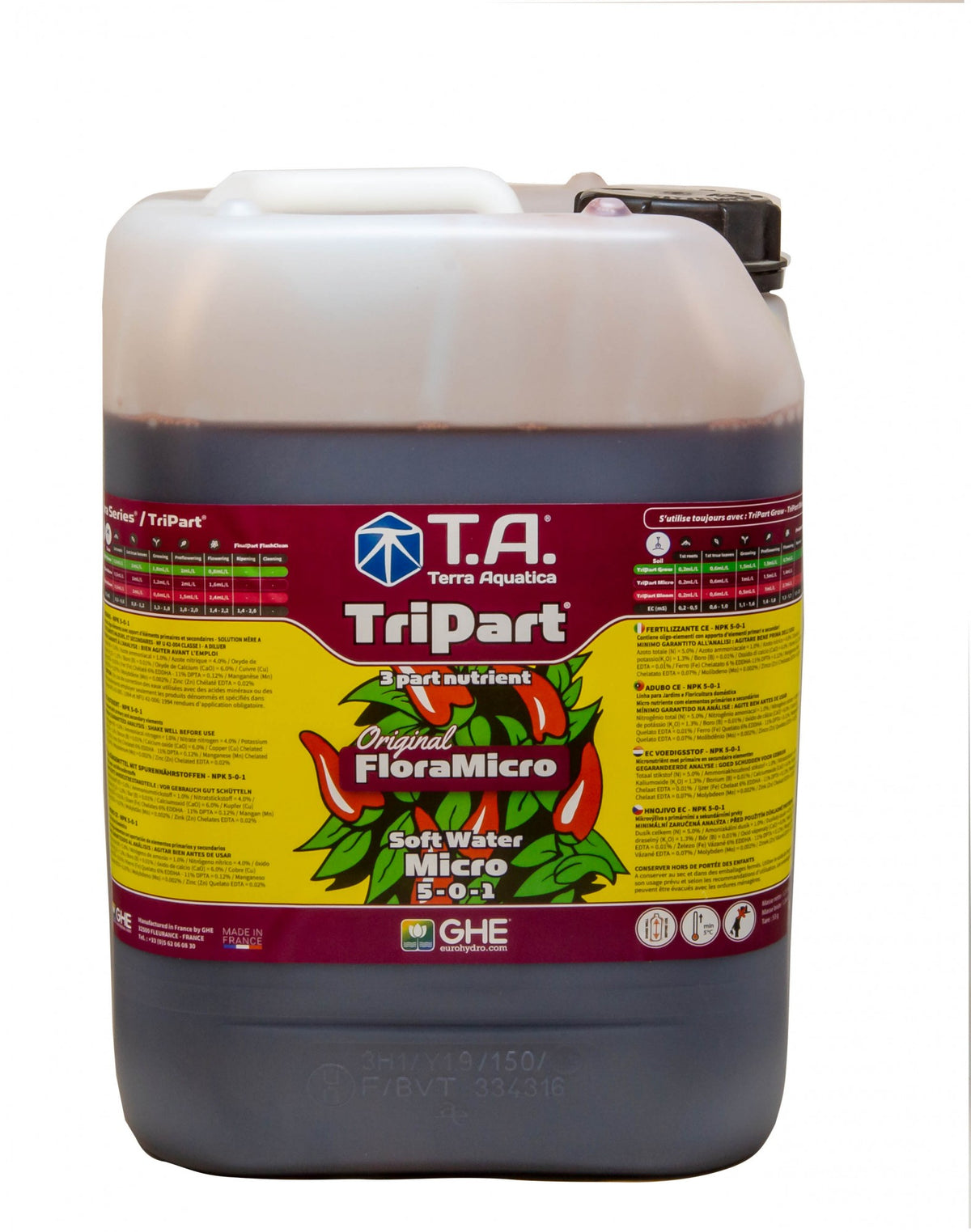 Terra Aquatica TriPart Micro SW 10 l - (multilingual label incl. DE)