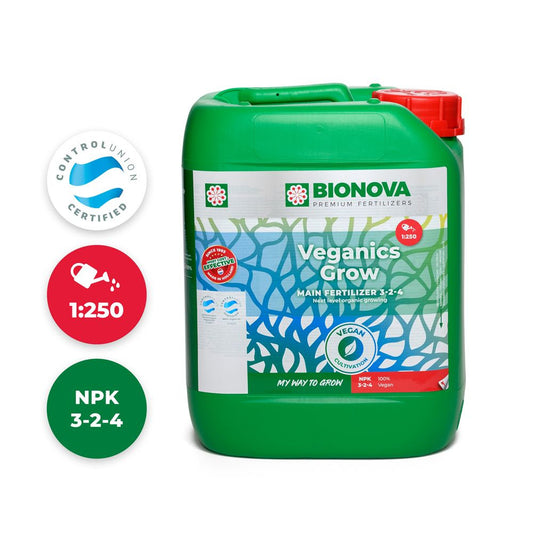 BioNova Veganics Grow 5 l - (mehrsprachiges Etikett inkl. DE)