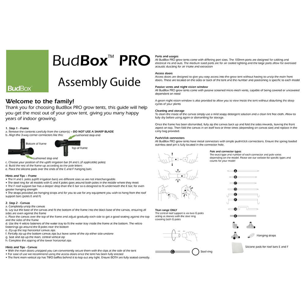 BudBox Silver PRO Titan I+ 200x300x200 cm