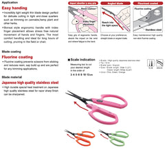 Saboten Grape shears angled blades, curved garden shears
