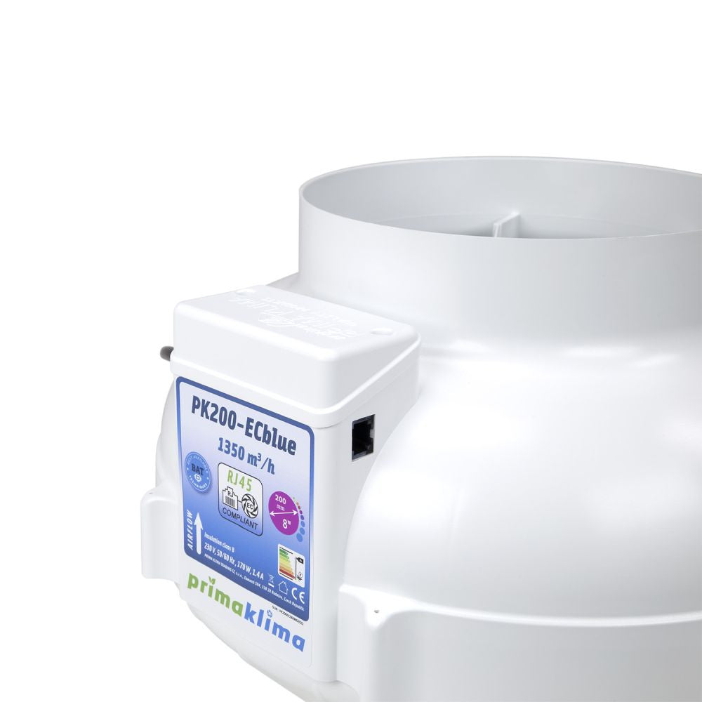 Fan Prima Klima PK200-ECblue 200 mm - 1350 m3/hour, EC motor