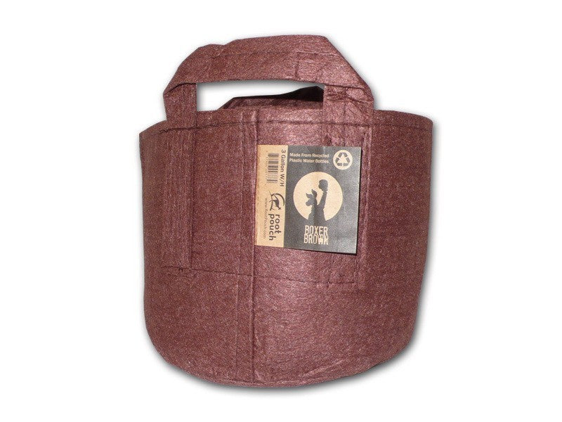 Root Pouch Boxer Brown Textil Blumentopf 43x38 cm - 56 l