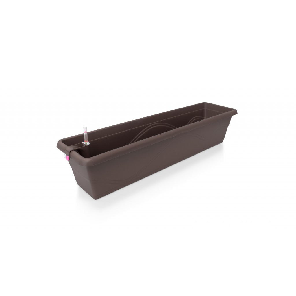 Self-watering flowerpot Extra Line SMART, length 80 cm brown