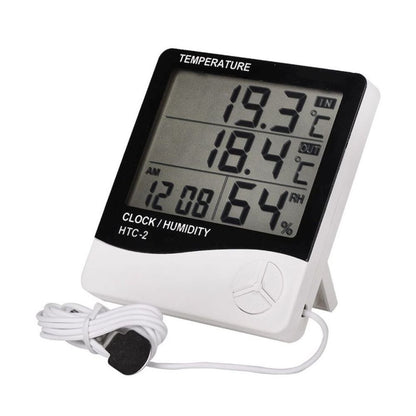 Digital thermometer and hygrometer, large display