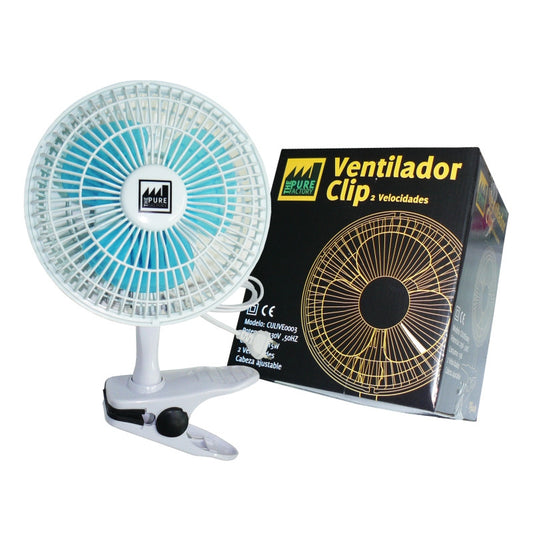 Pure Factory Clip Fan 15W, two-stage clip-on fan, diameter 15 cm