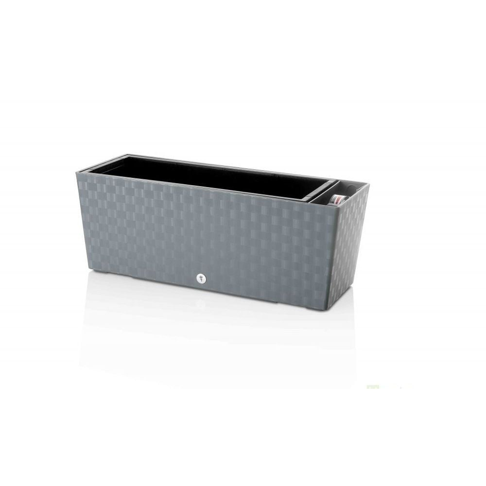 Self-watering flowerpot Supreme, length 50cm stone grey