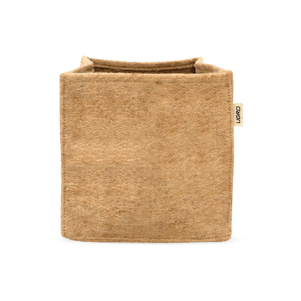 U Gro Jute Square Flowerpot 9x9x9 cm - 8 l