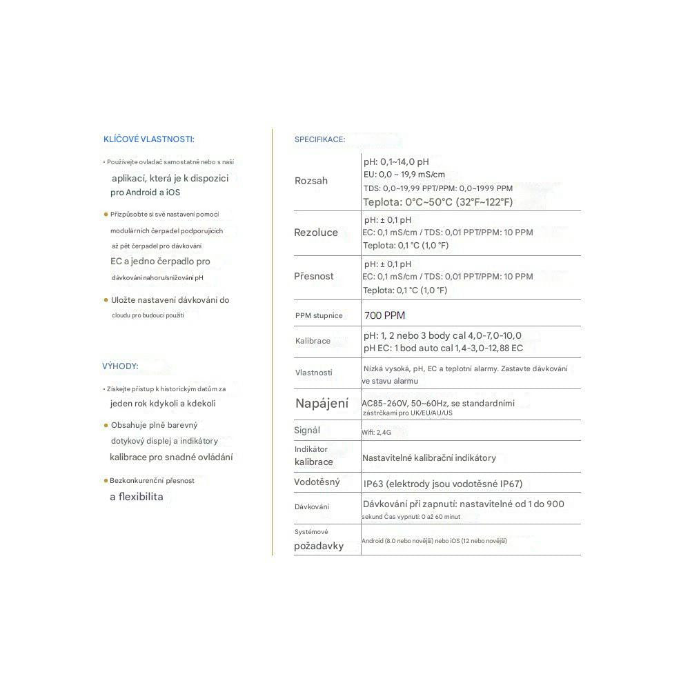 Aqua Master Tools Controller C800 Pro (pH, EC, PPM, TDS &amp; temp)