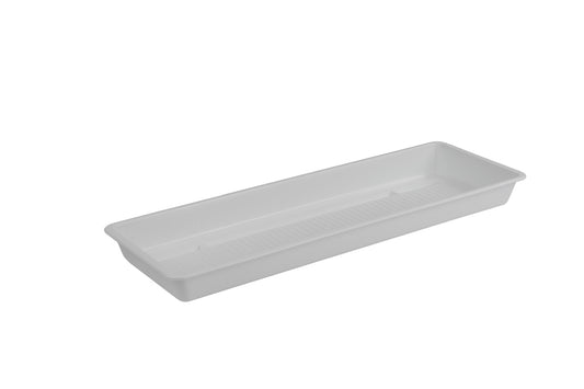 Plastkon Extra Flor White tray, 58.3x16.5x4 cm