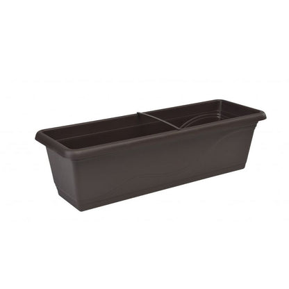 Plastkon flower box Extra Flor Brown, 60x20.5x17 cm