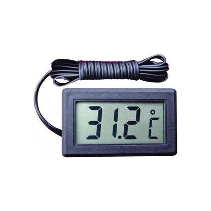 Hutermann HT-02C Digitalthermometer mit externem Fühler schwarz