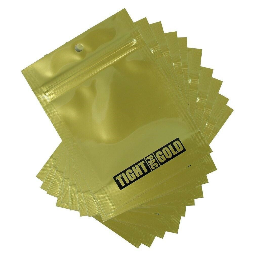TightPac Golden Bag - airtight resealable bag 10x9 cm