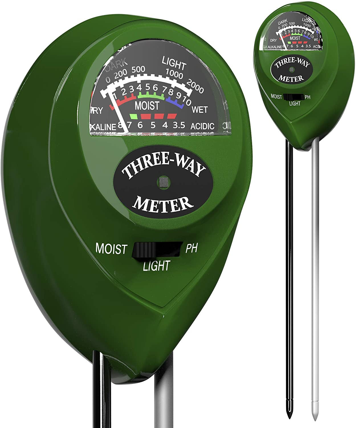 Airontek pH meter, hygrometer, light meter