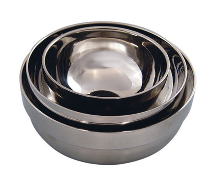 Three stainless steel bowls My Weigh