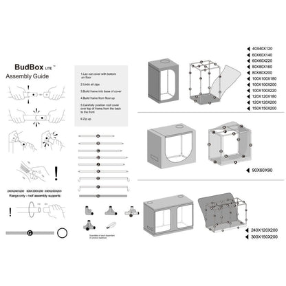 BudBox LITE 100x100x200 cm