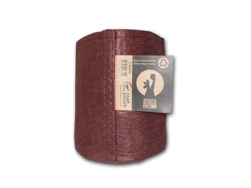 Root Pouch Boxer Brown Textile Flowerpot 15x19 cm - 3.8 l