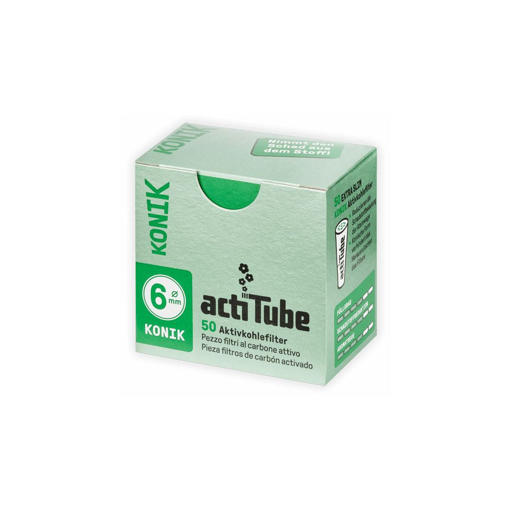 ActiTube Konik Aktivkohlefilter 6 mm, BOX 20x10 Stk.