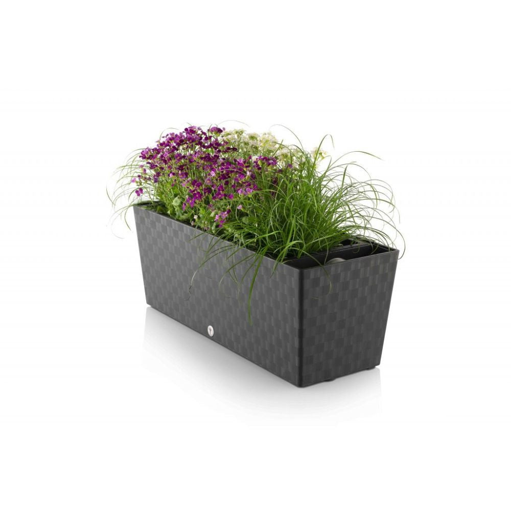 Self-watering flowerpot Supreme, length 50cm ice-cold white