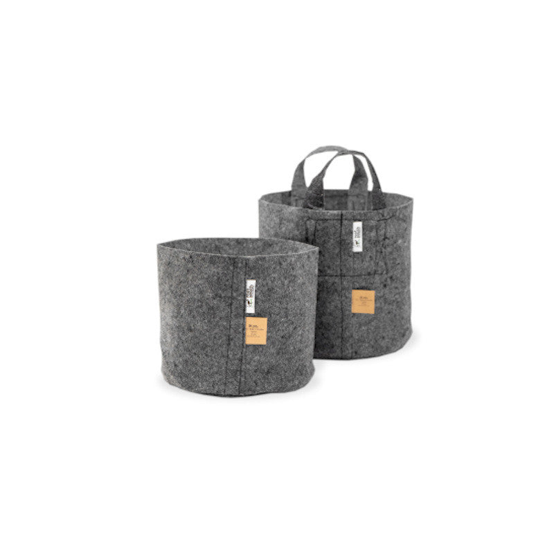 Root Pouch Grey Textile Flowerpot 21x21 cm - 8 l