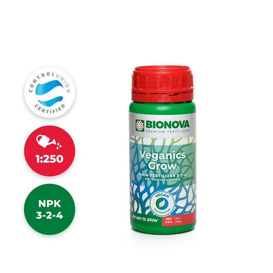 BioNova Veganics Grow 250 ml - (mehrsprachiges Etikett inkl. DE)