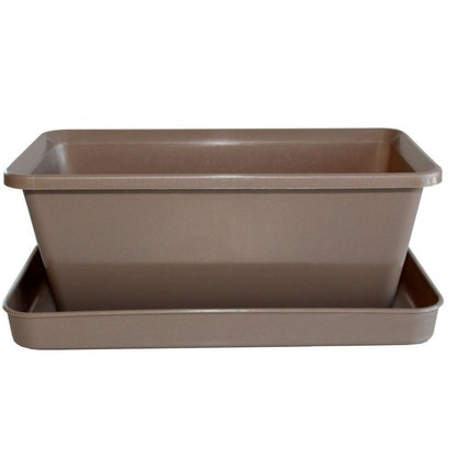 Small bucket with taupe finish