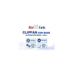 Airontek Clip Fan 15W, two-stage clip-on fan, diameter 15 cm