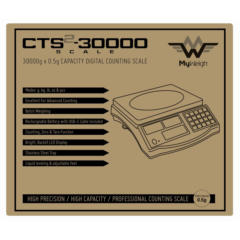 Tischwaage My Weigh CTS 30000 - 30 kg x 0,5g