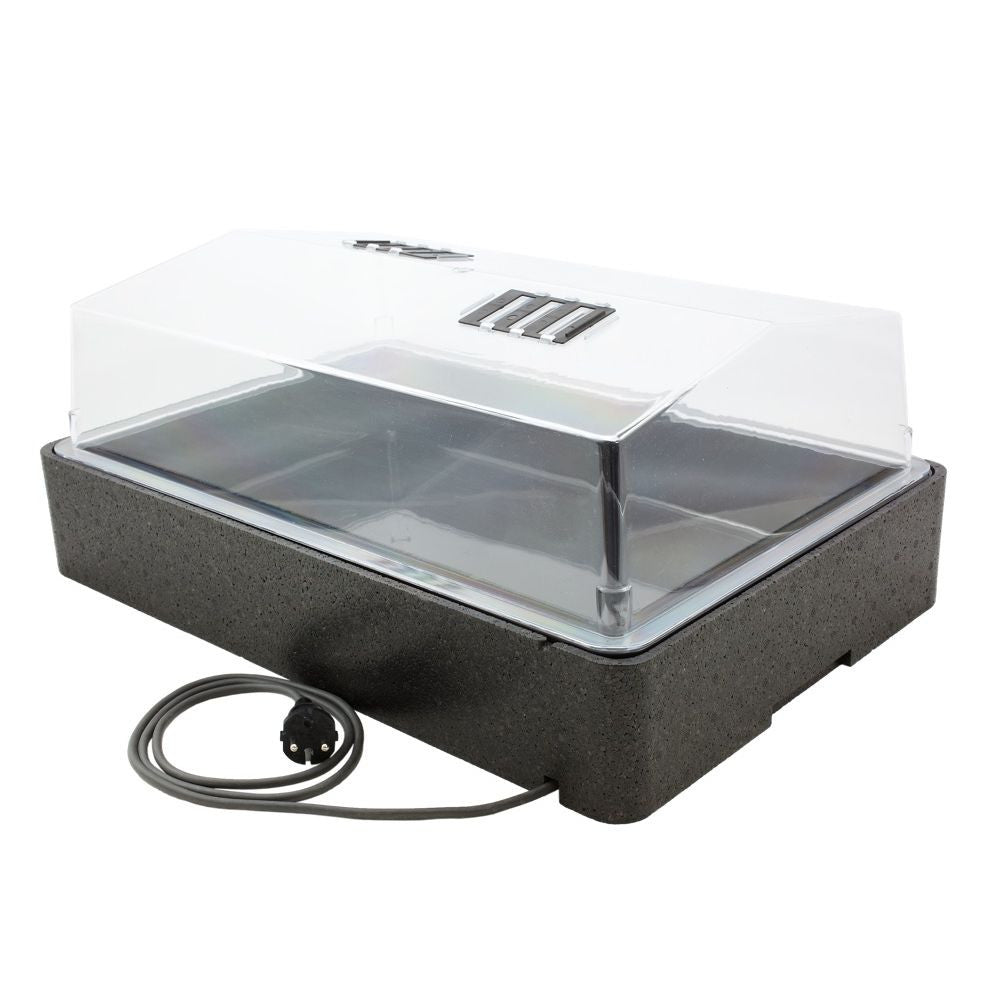 HGA Garden Propagator 64/50, hard plastic, heated, 60x40x25 cm