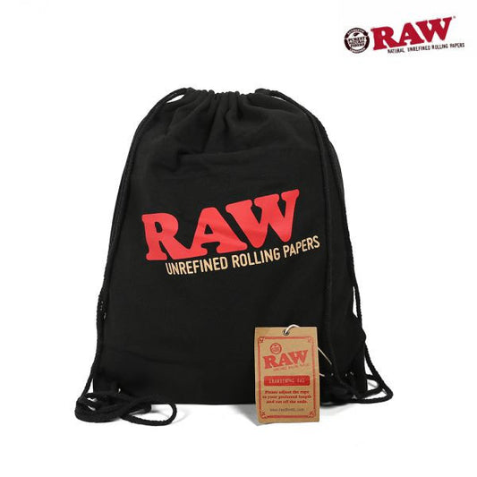 RAW Kordelzugtasche Schwarz